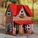 Aroma lamp house "Fear", 12 cm, handmade, mix