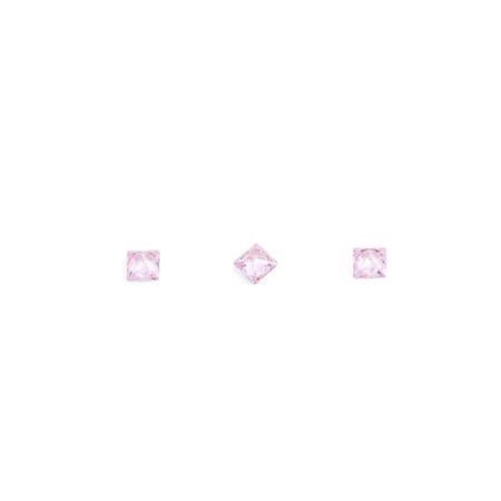 Crystals for volumetric inlay TNL "Princess", No. 1, Pink, 10 pcs