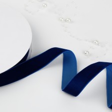 Velvet tape, 20 mm, 18 ± 1 m, blue color No. 47
