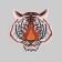 Thermal appliance "Muzzle Tiger", 9.2 × 8.9 cm, color orange color