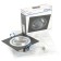 Introductive Lamp Feron DL2801, IP20, G5.3, 50 W, 92x92x25 mm, Black/Chrome color