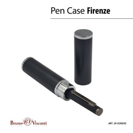 Switching handle, 1.0 mm, BrunovisConti firenze, blue rod, metal case Soft Touch Black, in a tube-1