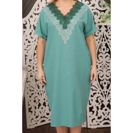 Women's dress, size 56, mint color-5