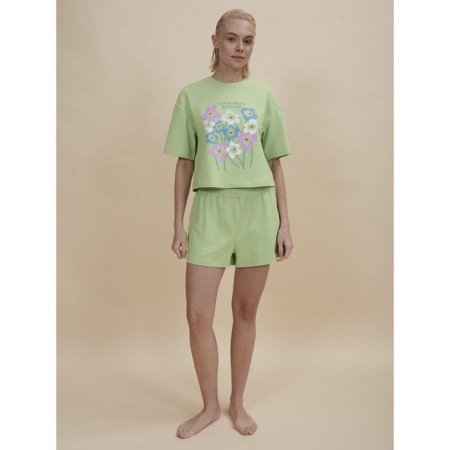 Female set, size XS, green color-1