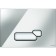 Cersanit Actis button, universal, chrome shiny