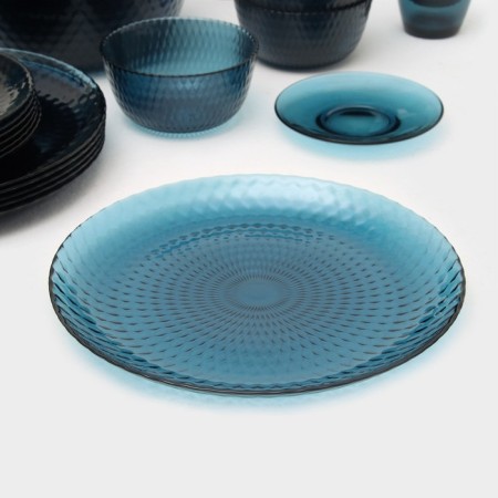 Table Glass Set "idyll", 43 objects, color London Topaz-2