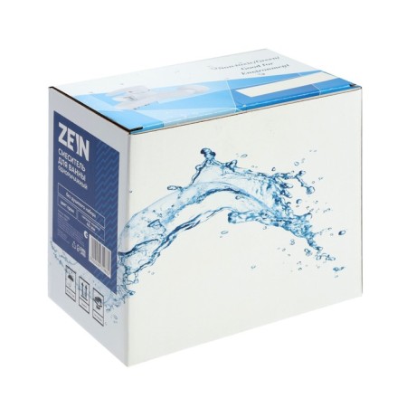 Bath mixer Zein Z3677, single-leaf, without a shower set, ABS plastic, chrome-9