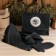 Set of bath "Male" portfolio 5 items, gray, with embroidery