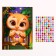 Application with rhinestones for children "Owl", A6, a set for creativity