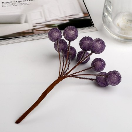 Decor for creativity "Brilliant balls" (1 set = 1 bouquet) in a bouquet 10 pcs mix 10x2 cm-2