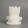 Figure candle "Small column", 7.5 cm, white