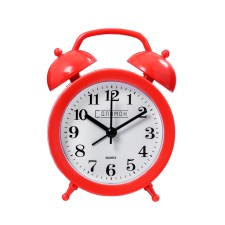 Clock - desktop's alarm clock, discrete move, 9.8 x 12 cm, aa