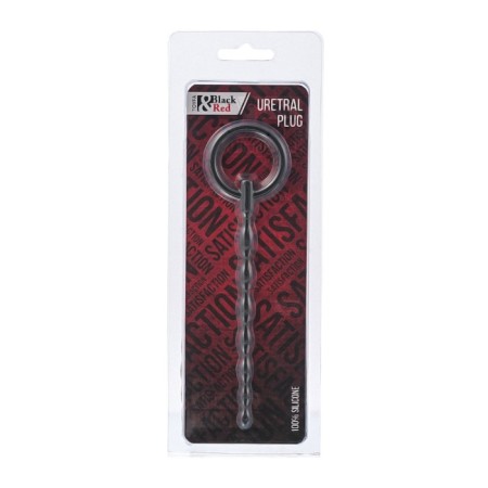 Urethral Plag Black & Red by Toyfa, Black Color, 16 cm-1