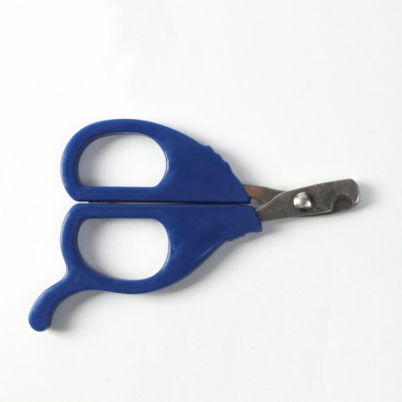 Small scissors are small with an emphasis for the finger, blue-3