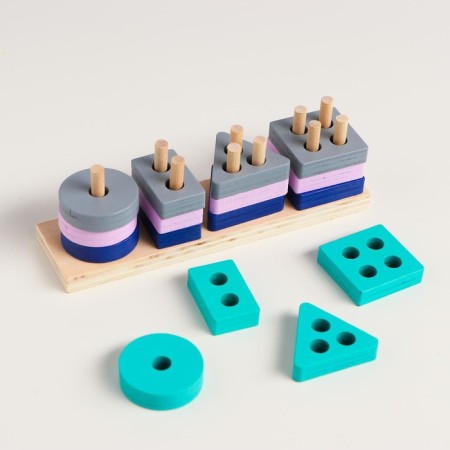 Children's developing pyramid "Collect yourself" 4.2 × 3.5 × 13 cm-6