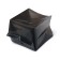 Package for seedlings, 600 ml, 8 × 14 cm, polyethylene with a thickness of 50 microns, with perforation, black, Greengo
