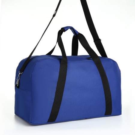 Road bag, textura, large size, blue color-3