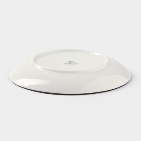 Porcelain dessert porcelain Wilmax Scratch, D = 17.5 cm, blue color-2