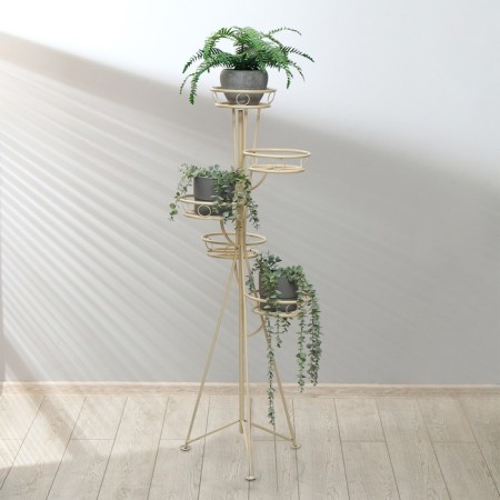 Flowers stand, floor, 5 pots, d = 17 cm, white, "consul"-2