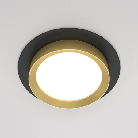 Building lamp Technical DL086-GX53-RD-BG, GX53, 1x15 W, 110x110x53 mm, black with gold-2
