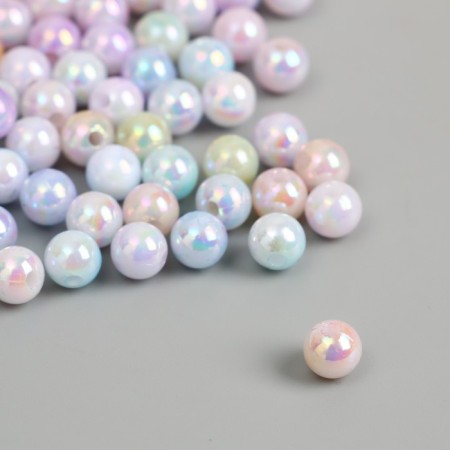 Beads for creativity plastic "Balls of pearl gradient" d = 0.6 cm set 100 pcs-2