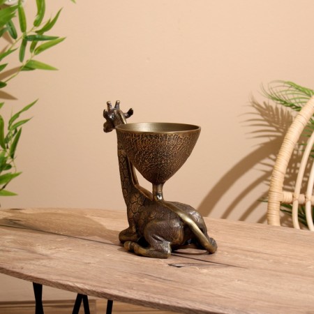 Giraffe dish aluminum 27x18x26 cm-3