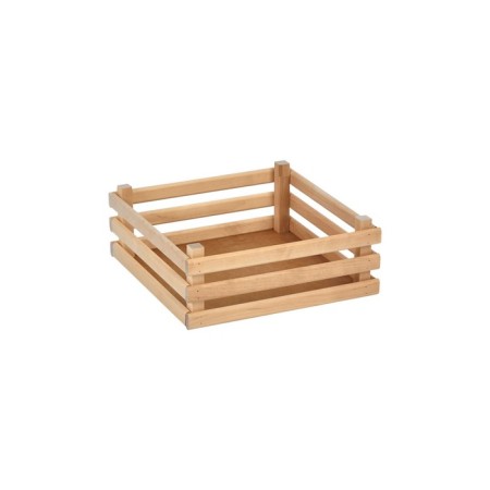 Box wooden for storage Polini Home Boxy, natural color, 32x32x12 cm