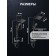 The shower system Zein Z3685, the upper and hand watering can, PVC hose, hygienic set, graphite