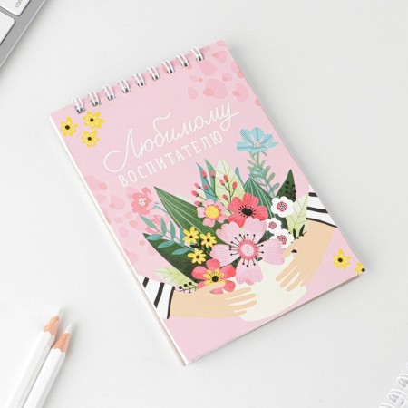 Notepad "beloved teacher", on the crest, A6, 40 sheets-1