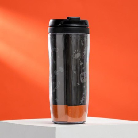 The thermostat with the insert "only for a real man", 350 ml, retains the heat of 2 hours-1