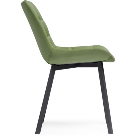 SHELS on a metal frame Chelsea Metal/velor, black/green 50x60x80 cm-2