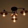 Chandelier 70008/4 4x40W E27 Black 50x50x30 cm