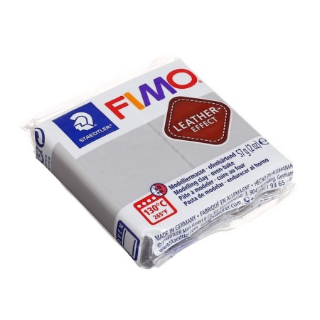 Plastic-polymer clay, 57 g, Leather-Effect (with skin effect), blue-gray-1