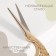Scissors for needlework "her tsapels", mowed blade, 4.5 ", 11.4 cm, gold color