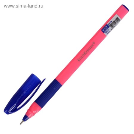 Ballic handle Erichkrause U-109 Neon Stick & Grip. Node 1.0 mm, Tround -sided mixing body, blue ink-7