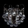 Bra "Pearls" 1x60W E14 Nickel 20x20x15cm