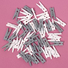 A set of clothespins for the decor 