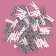 A set of clothespins for the decor "Classic", 50 pcs., 1pc. - 2.5 cm, gray and white