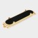 Fan -45 × 13 × 6 cm standing stand stand, gold metal color