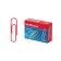 Office paper clips 28 mm, 100 pcs, Erichkrause, colored with vinyl coating, cardboard packaging, mix