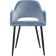 STILL WITH A CREARCASAS Konor Metal/Fabric, Black/Blue 51x51x79 cm