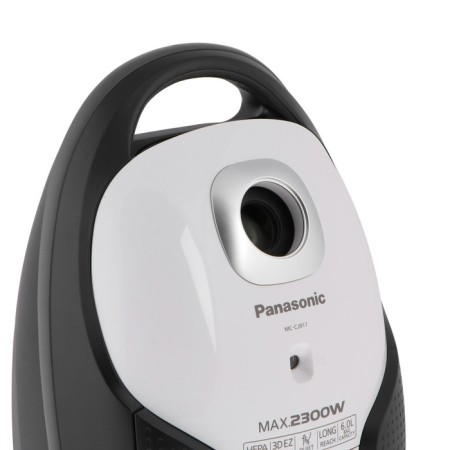 Пылесос PANASONIC MC-CJ917W, мешок, 2300 Вт, 6 л, 60 дБ, шнур 7 м, белый-5