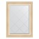 Mirror with engraving in the baguette frame, old gypsum 82 mm, 65x87 cm