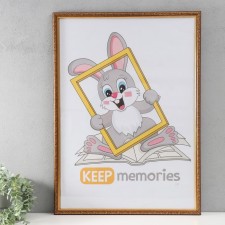 Фоторамка пластик "Винтаж" 50х70 см, бук