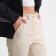 Female trousers (eco-leather), milk color, size 50-52