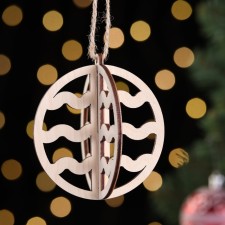 Wooden toy on the tree 