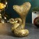 Figure "Snake with colors" Old gold, 8cm