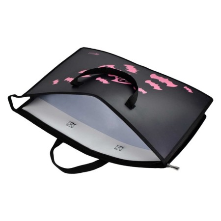 Folder for drawings and drawings A3, 450 x 330 x 90 mm, with handles, plastic, lightning from above, phoenix "Bat"-2