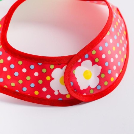 Bibslate with a pocket for a girl, waterproof, on Velcro, Mix color-10