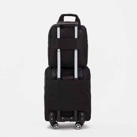 Road bag 2 in 1 on wheels 20 ", a lightning department, 4 outer pockets, black color-1